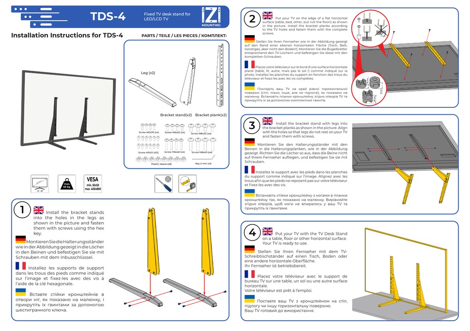 IZI MOUNTING TDS4 INSTALLATION INSTRUCTIONS Pdf Download ManualsLib