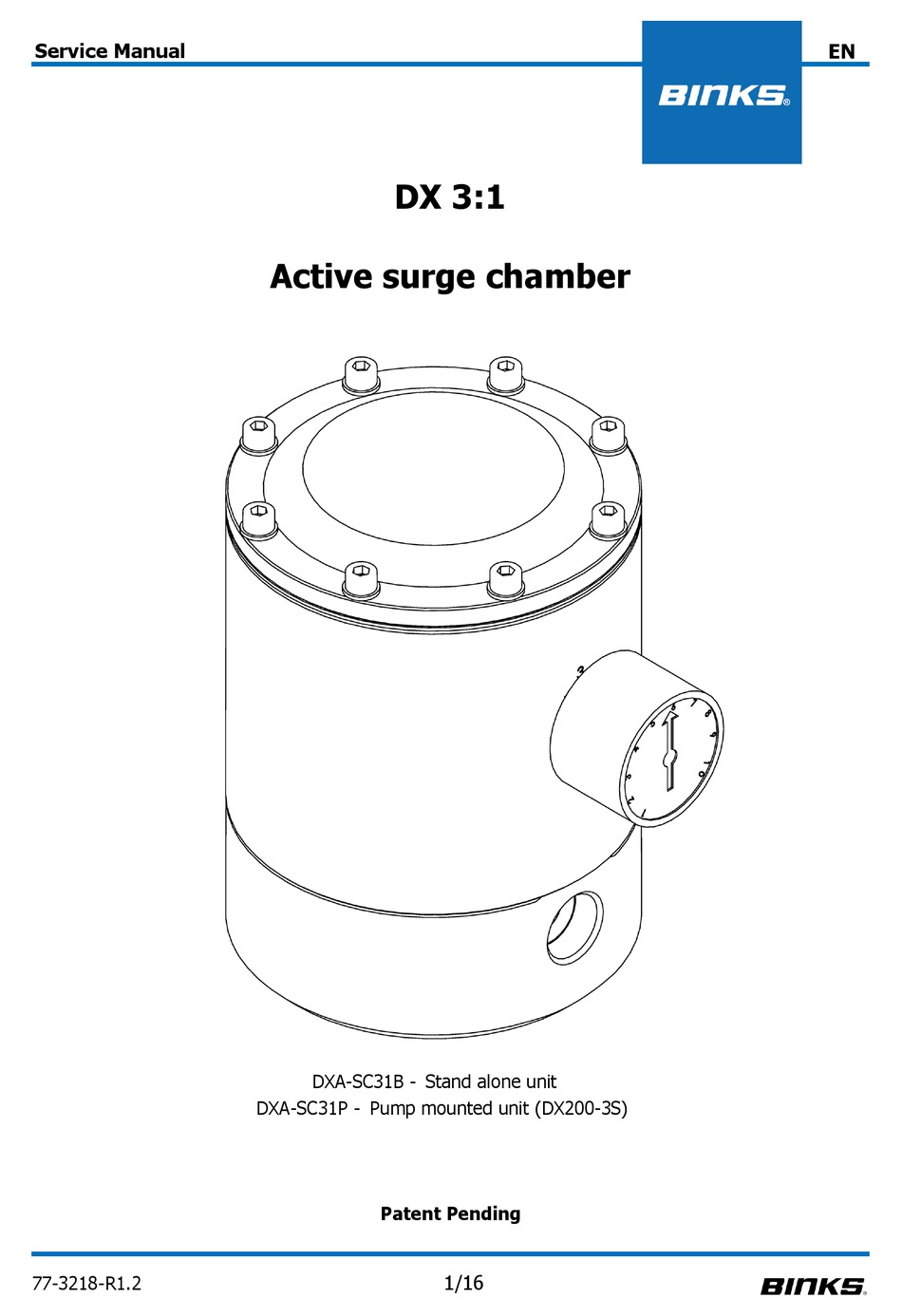 BINKS DXA-SC31B SERVICE MANUAL Pdf Download | ManualsLib