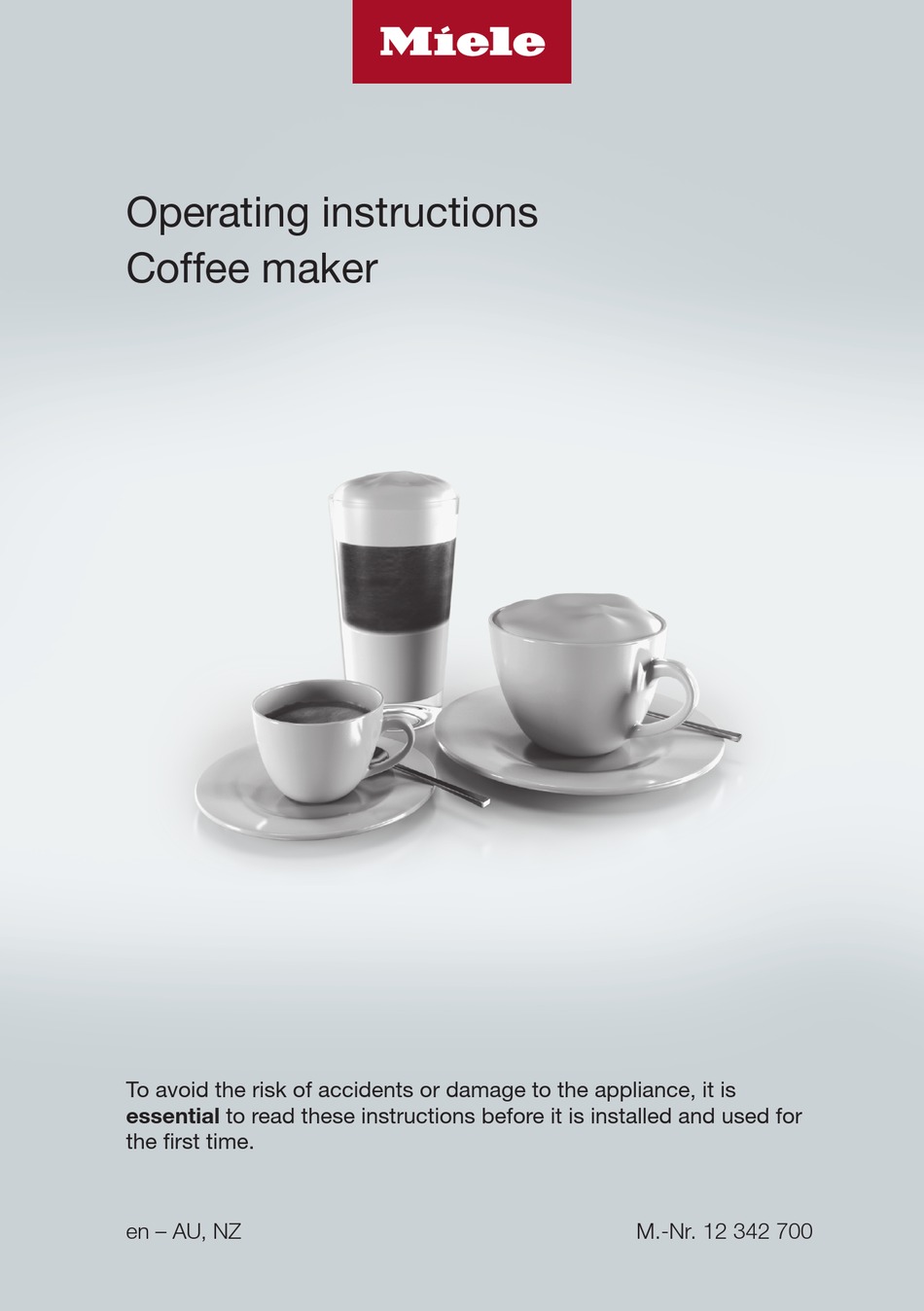 MIELE COFFEESELECT CM 7750 OPERATING INSTRUCTIONS MANUAL Pdf Download