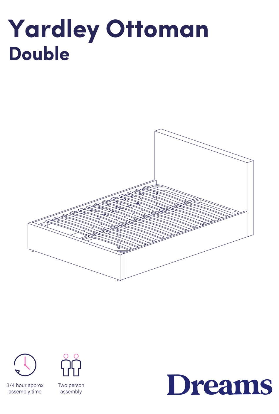 DREAMS YARDLEY OTTOMAN DOUBLE ASSEMBLY INSTRUCTIONS MANUAL Pdf Download