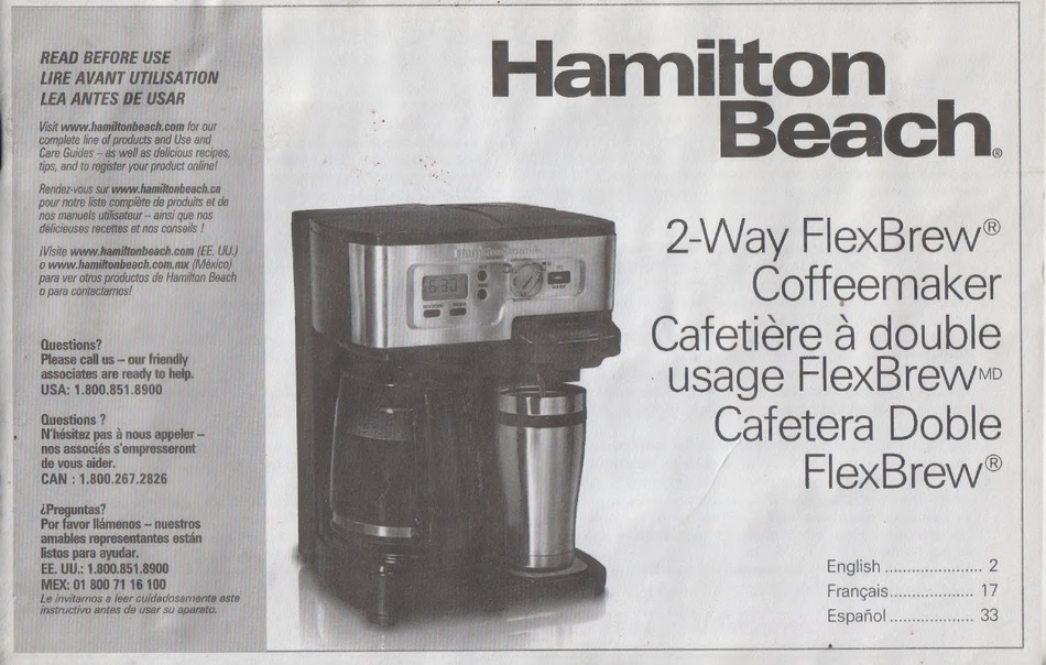 Hamilton beach outlet flexbrew 49983