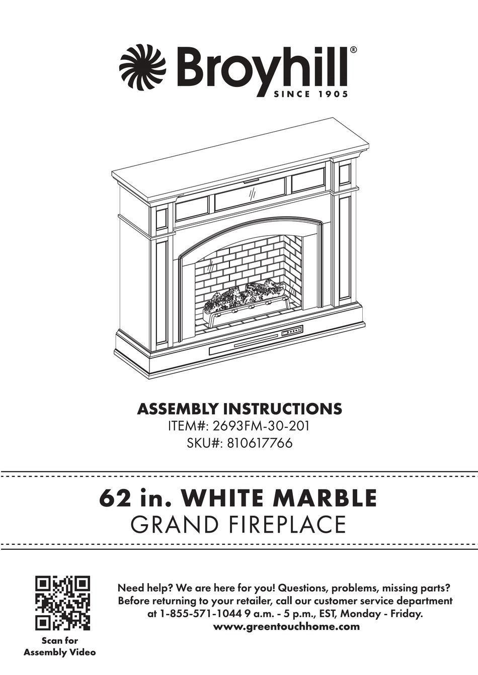 BROYHILL 2693FM30201 ASSEMBLY INSTRUCTIONS MANUAL Pdf Download