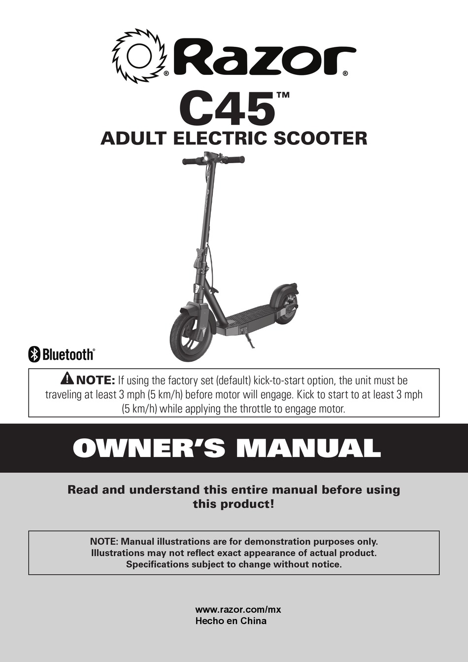 RAZOR C45 OWNER