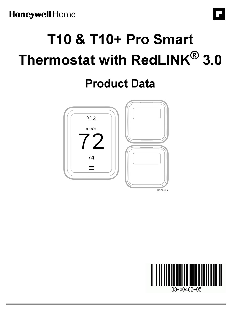 HONEYWELL HOME T10 PRODUCT DATA Pdf Download | ManualsLib