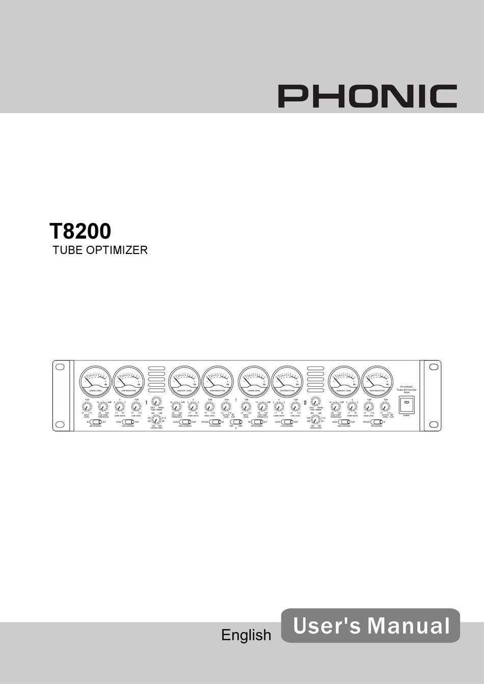 PHONIC T8200 USER MANUAL Pdf Download | ManualsLib