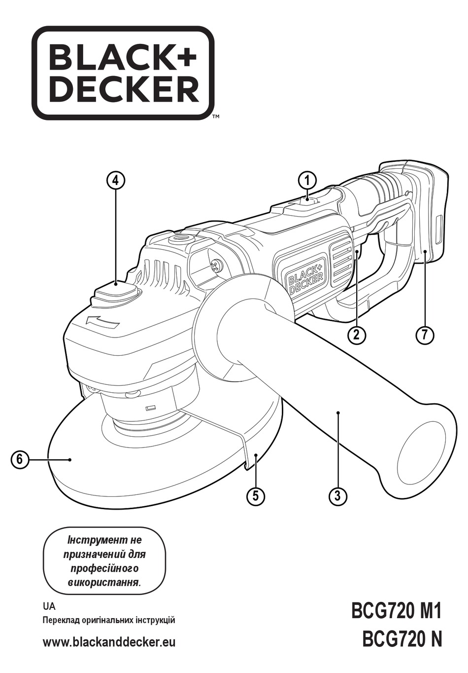 BLACK & DECKER BCG720 N MANUAL Pdf Download | ManualsLib