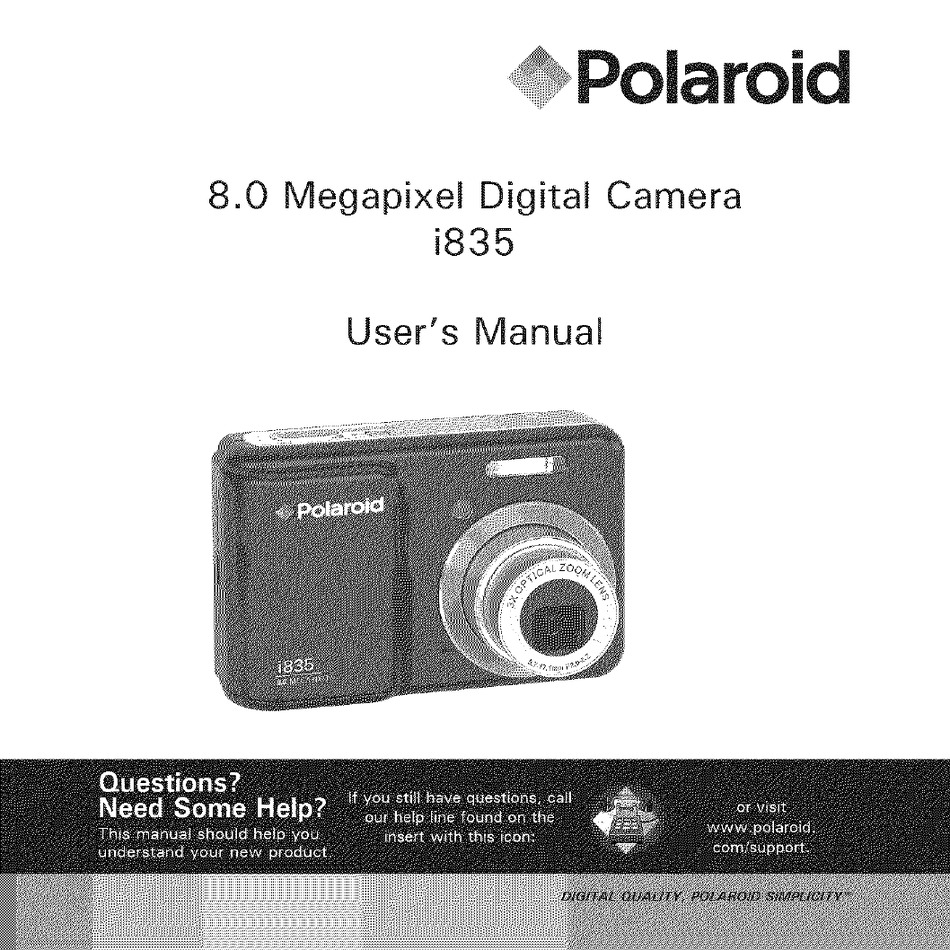 POLAROID I835 USER MANUAL Pdf Download ManualsLib