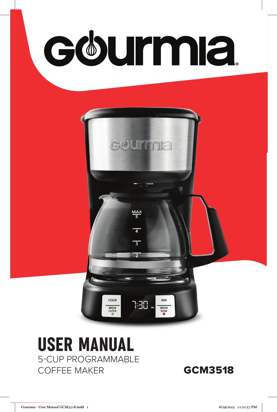 GOURMIA GCM3518 USER MANUAL Pdf Download ManualsLib