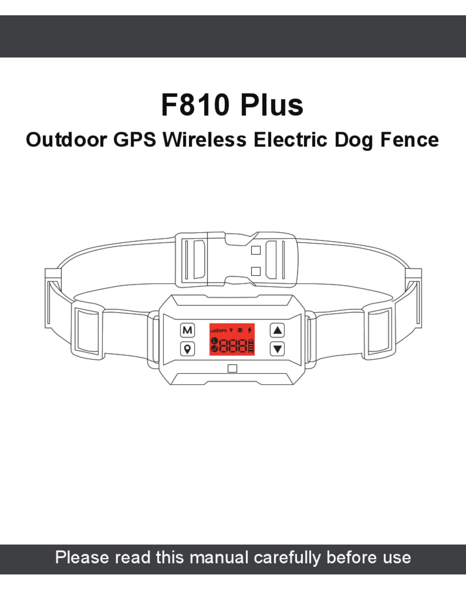 PETDIARY GPS Wireless Fence System Dog Tracker, Black, Medium