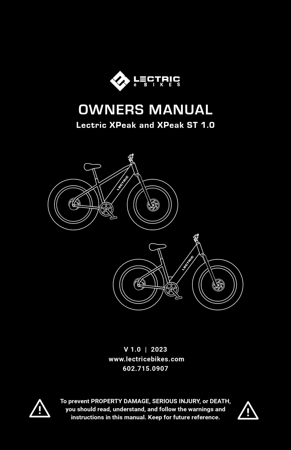 LECTRIC EBIKES XPEAK OWNER'S MANUAL Pdf Download | ManualsLib