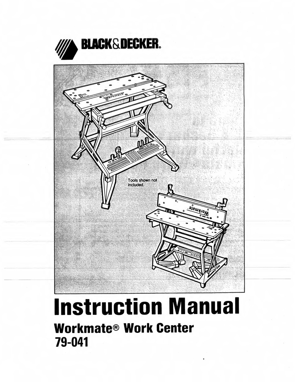 BLACK DECKER WORKMATE 79 041 INSTRUCTION MANUAL Pdf Download