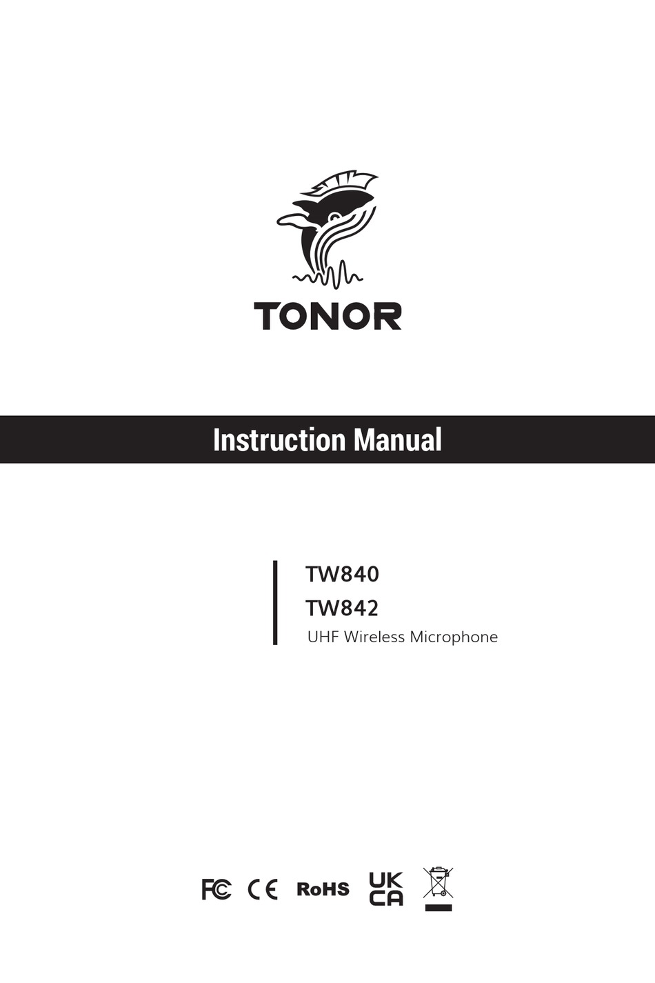 TONOR TW840 INSTRUCTION MANUAL Pdf Download ManualsLib