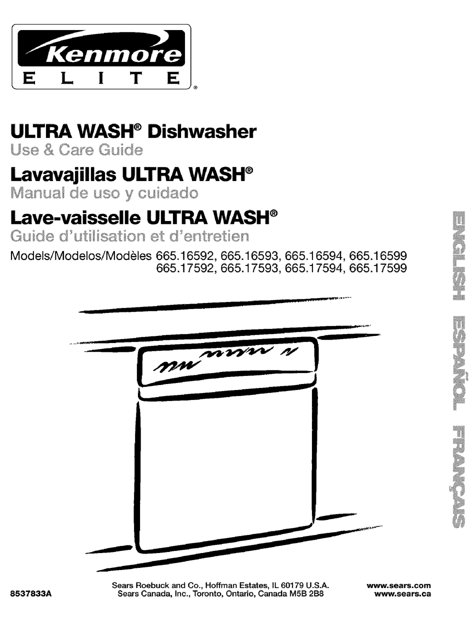 Kenmore elite ultra wash dishwasher cheap