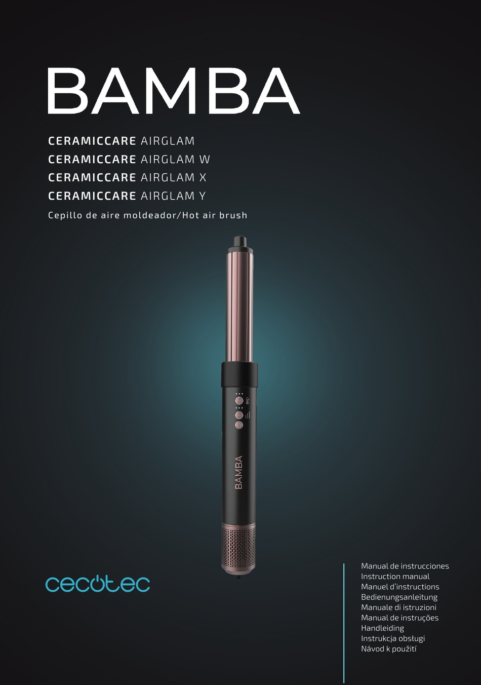 CECOTEC BAMBA CERAMICCARE AIRGLAM INSTRUCTION MANUAL Pdf Download