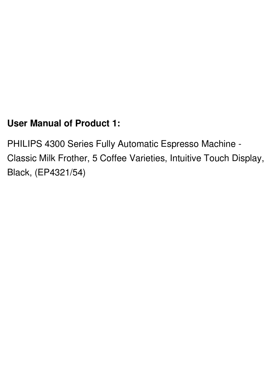 Manual de usuario Philips 5400 Series EP5447 (Español - 242 páginas)