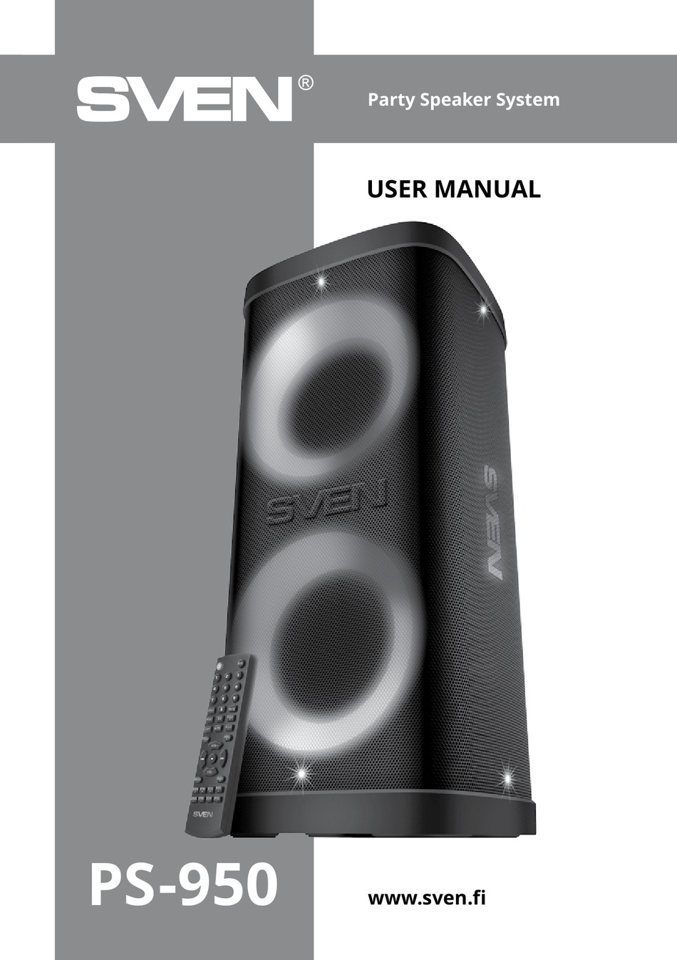 Подключение И Эксплуатация; Режимы Работы - Sven PS-950 User Manual [Page  16] | ManualsLib