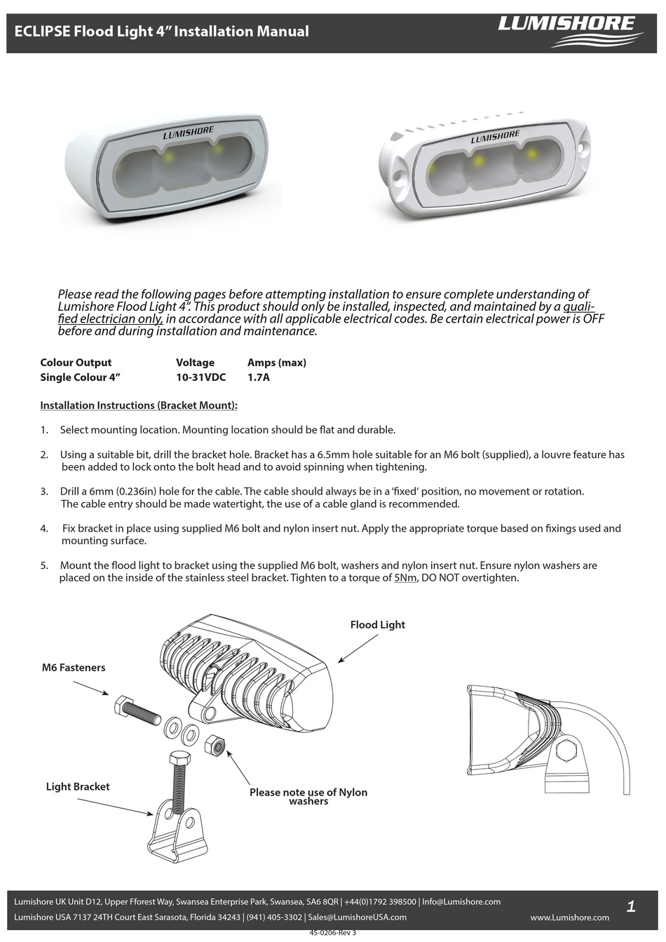 LUMISHORE ECLIPSE INSTALLATION MANUAL Pdf Download | ManualsLib