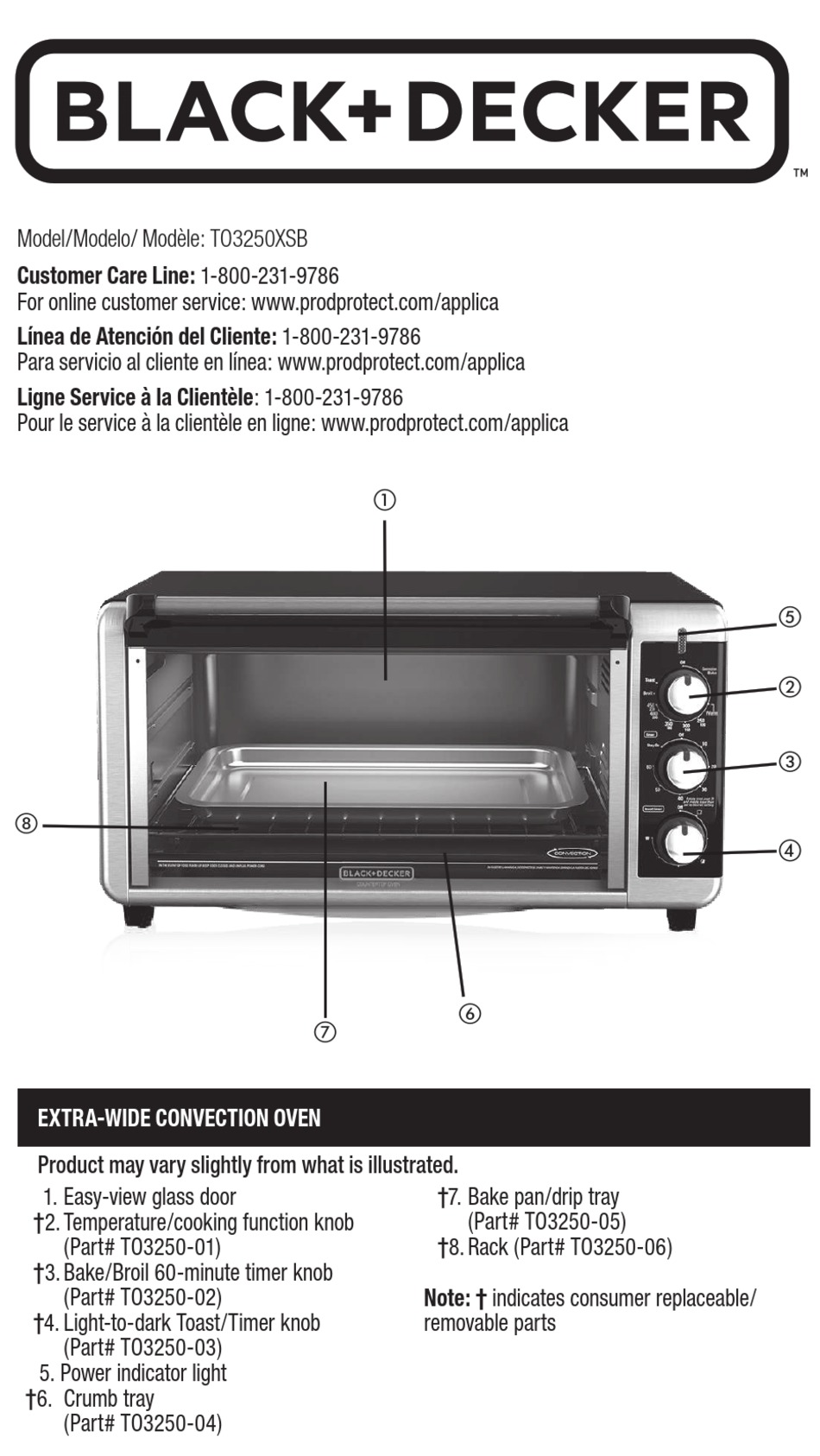 BLACK DECKER TO3250XSB MANUAL Pdf Download ManualsLib