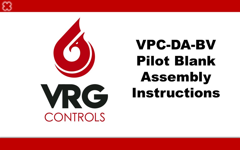 VRG CONTROLS VPC-DA-BV ASSEMBLY INSTRUCTIONS MANUAL Pdf Download ...
