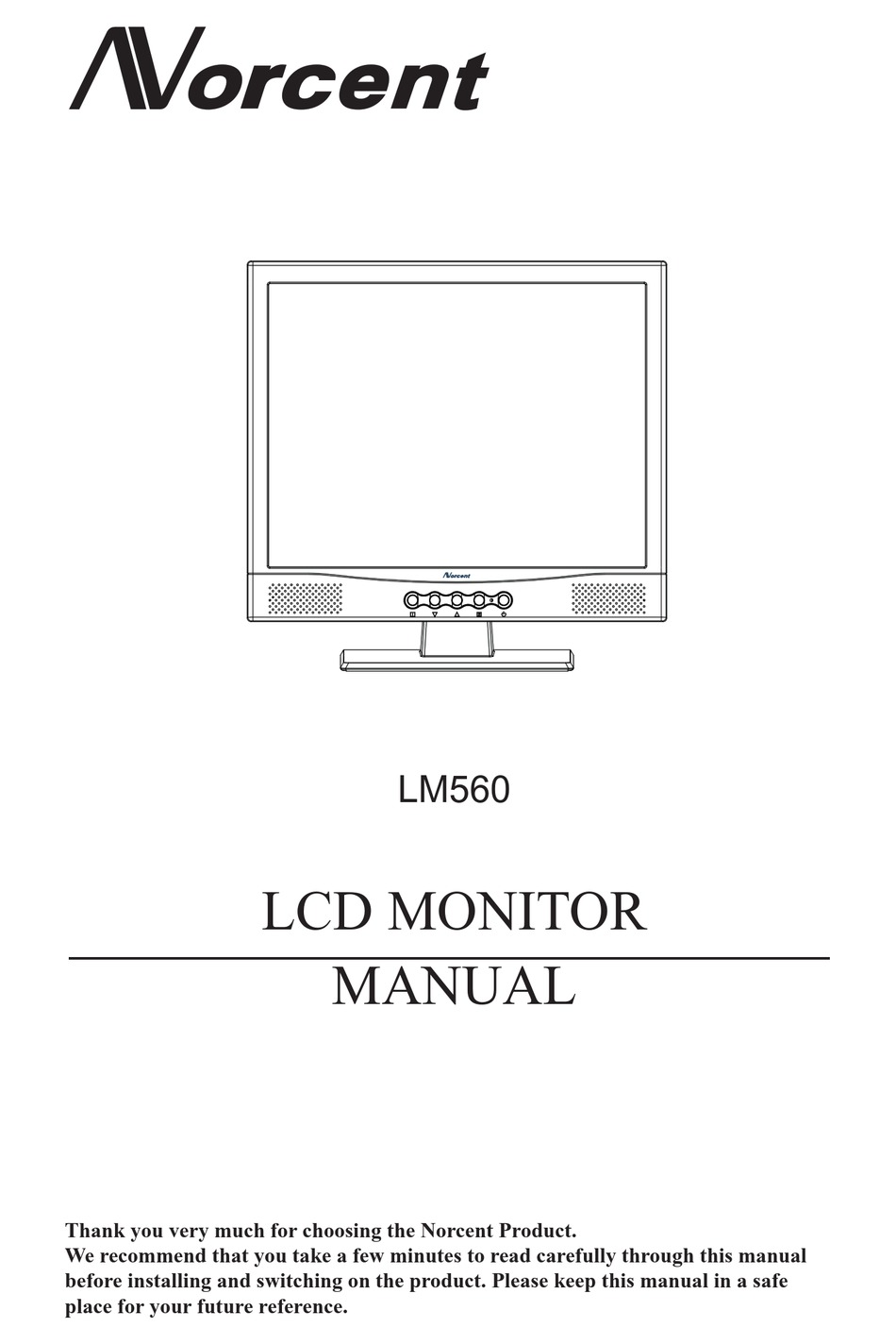 NORCENT LM560 MANUAL Pdf Download | ManualsLib