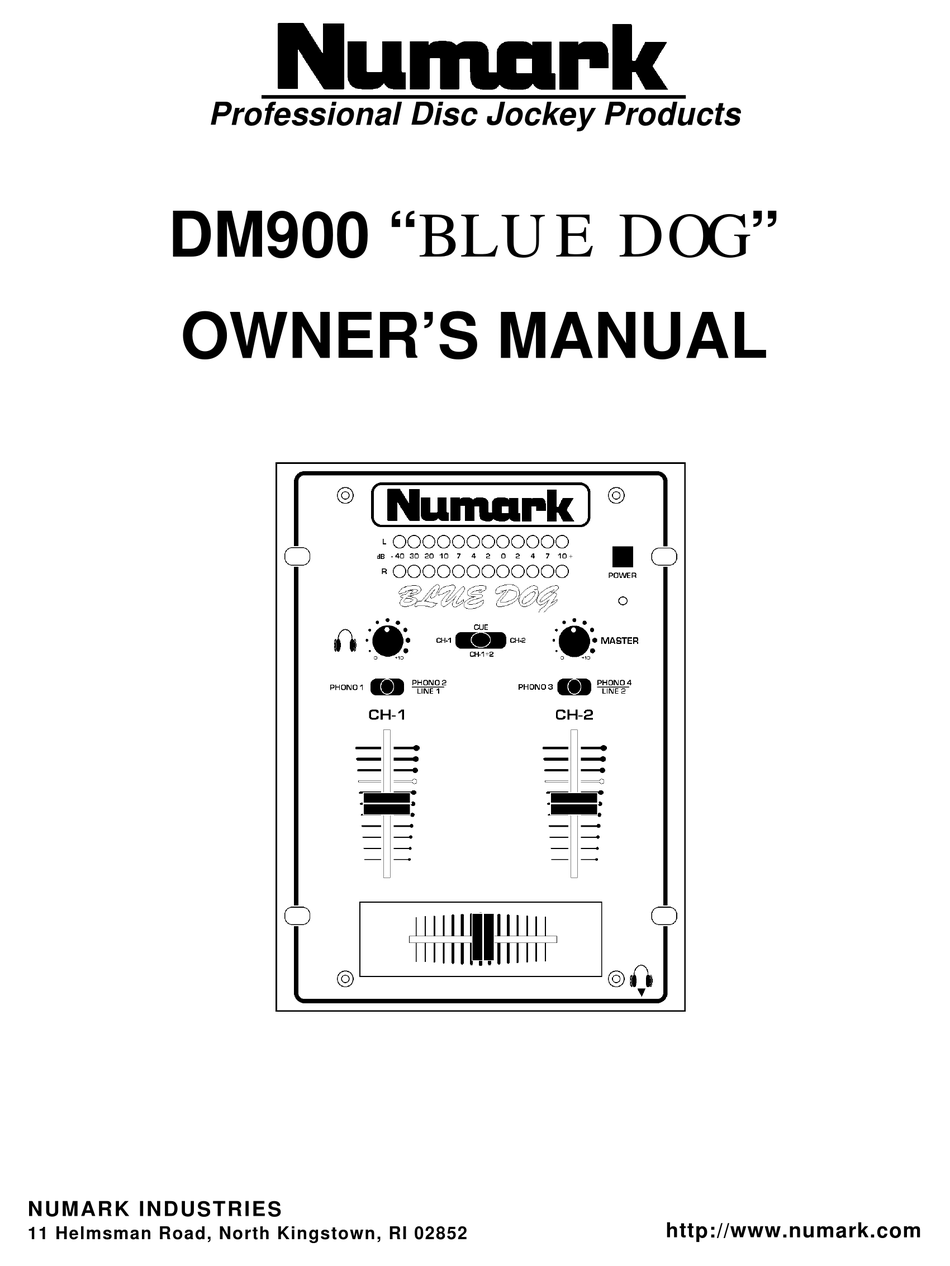 NUMARK DM900 OWNER'S MANUAL Pdf Download | ManualsLib