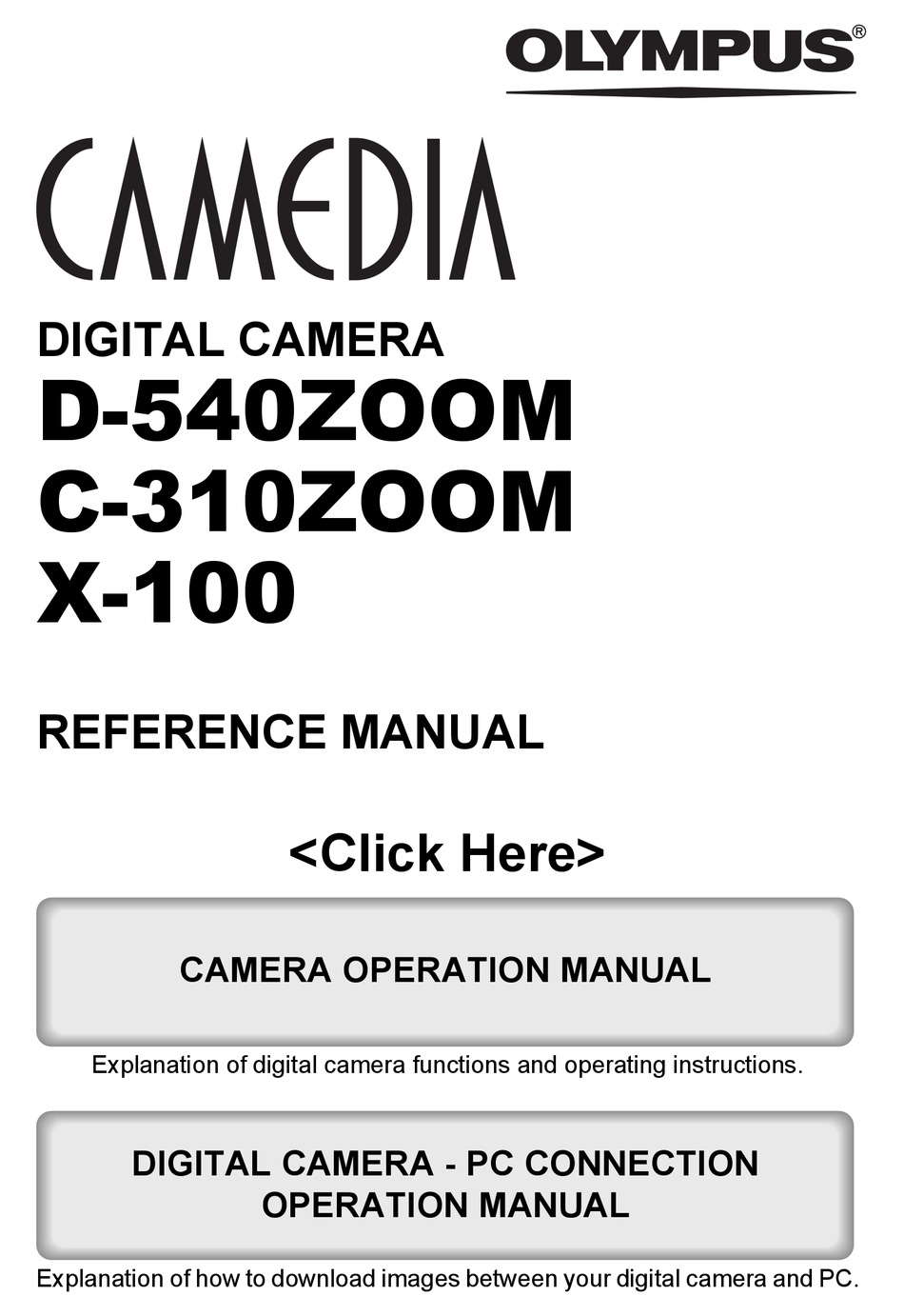 OLYMPUS CAMEDIA C310 ZOOM REFERENCE MANUAL Pdf Download ManualsLib
