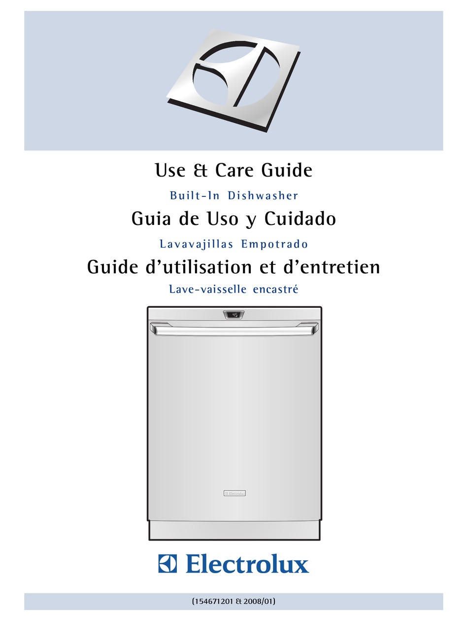 ELECTROLUX EIDW6305GS USE AND CARE MANUAL Pdf Download ManualsLib