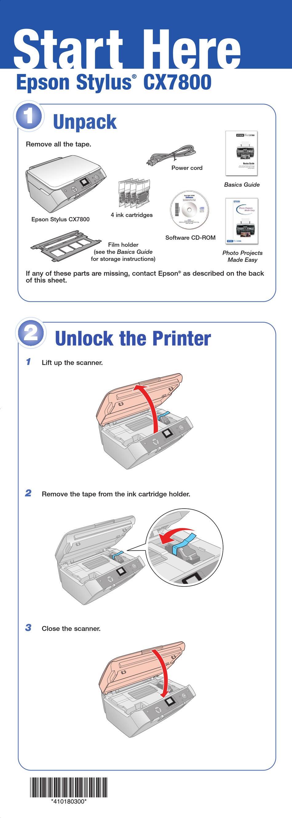 Epson Stylus Cx7800 Start Here Manual Pdf Download Manualslib 8358