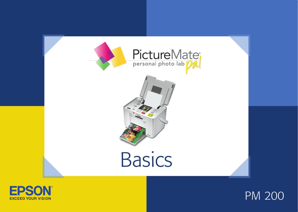 Epson Picturemate Pal Pm 200 Basics Manual Pdf Download Manualslib 8579
