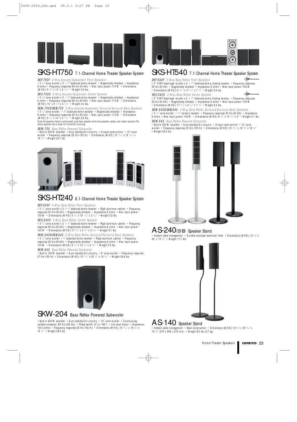 Onkyo ht540 hot sale