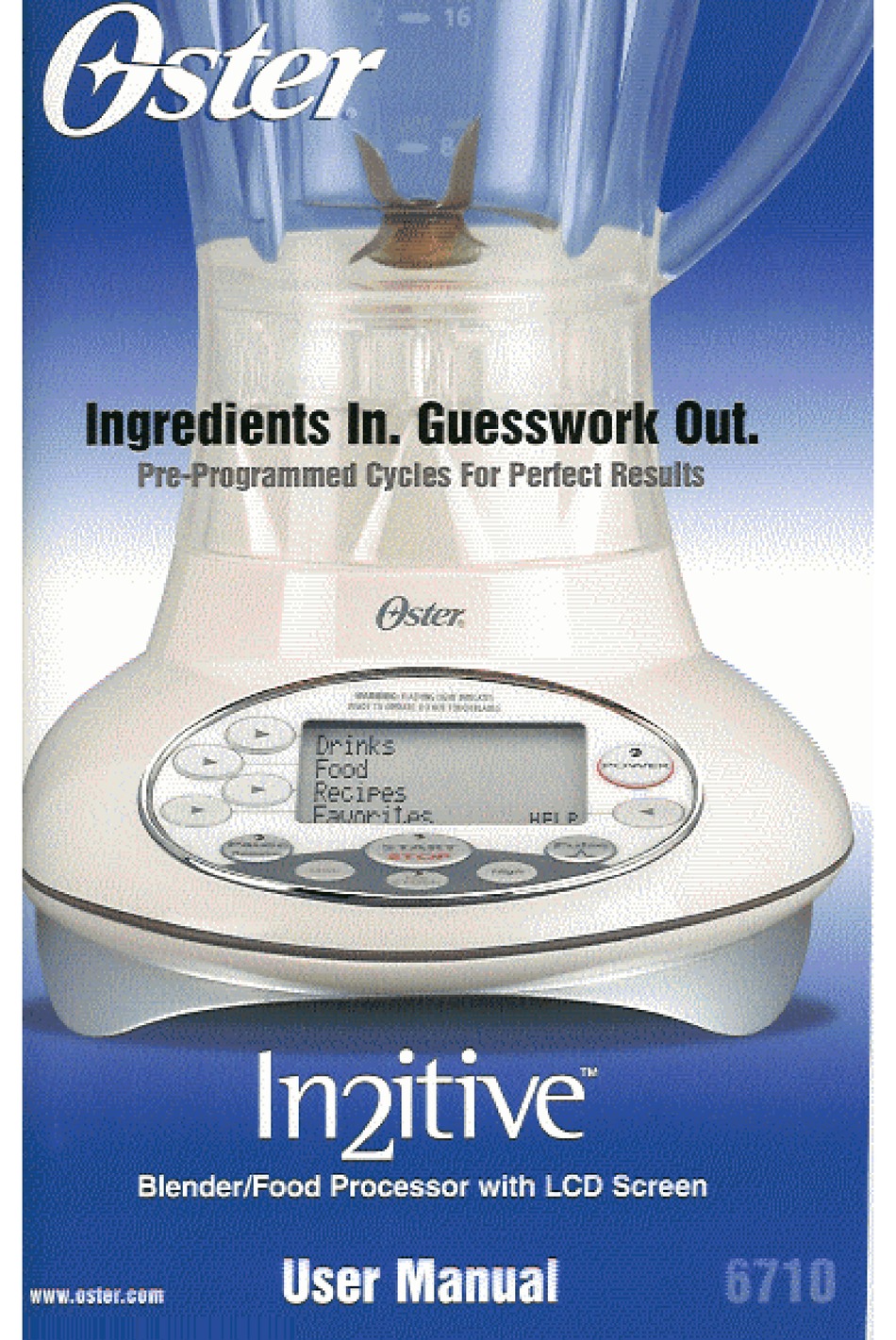 OSTER 6710 USER MANUAL Pdf Download | ManualsLib