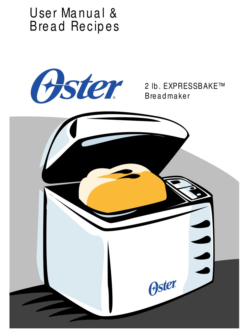 Oster 5834 User Manual Bread Recipes Pdf Download Manualslib