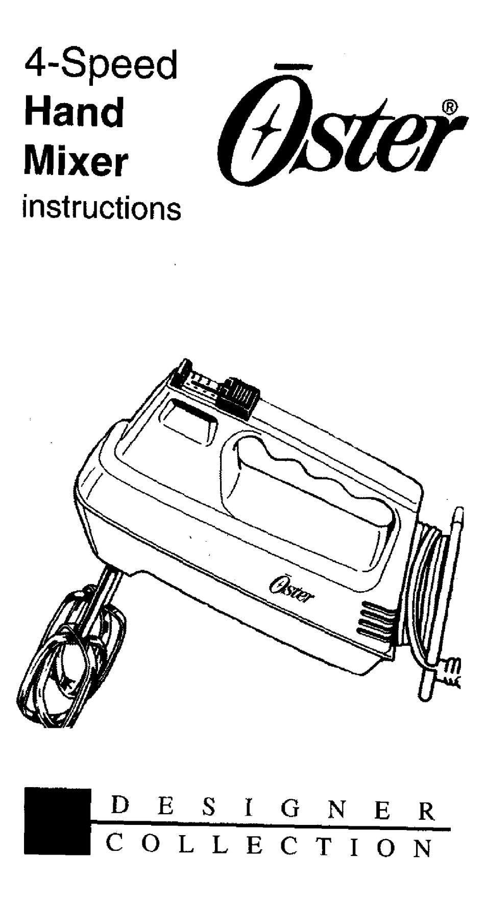 OSTER 2502 INSTRUCTIONS MANUAL Pdf Download ManualsLib