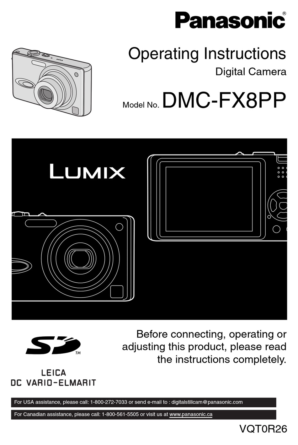 Panasonic Lumix Dmc Fx8 Manual 72+ Pages - Latest Update 