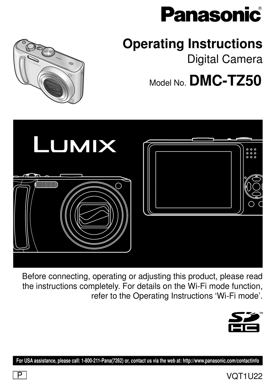 LUMIX DMC-TZ50 OPERATING INSTRUCTIONS MANUAL Pdf Download ManualsLib