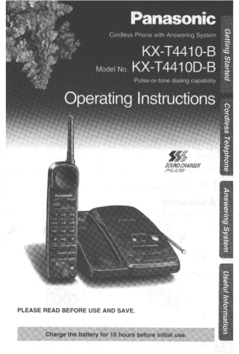 PANASONIC KX-T4410-B OPERATING INSTRUCTIONS MANUAL Pdf Download ...