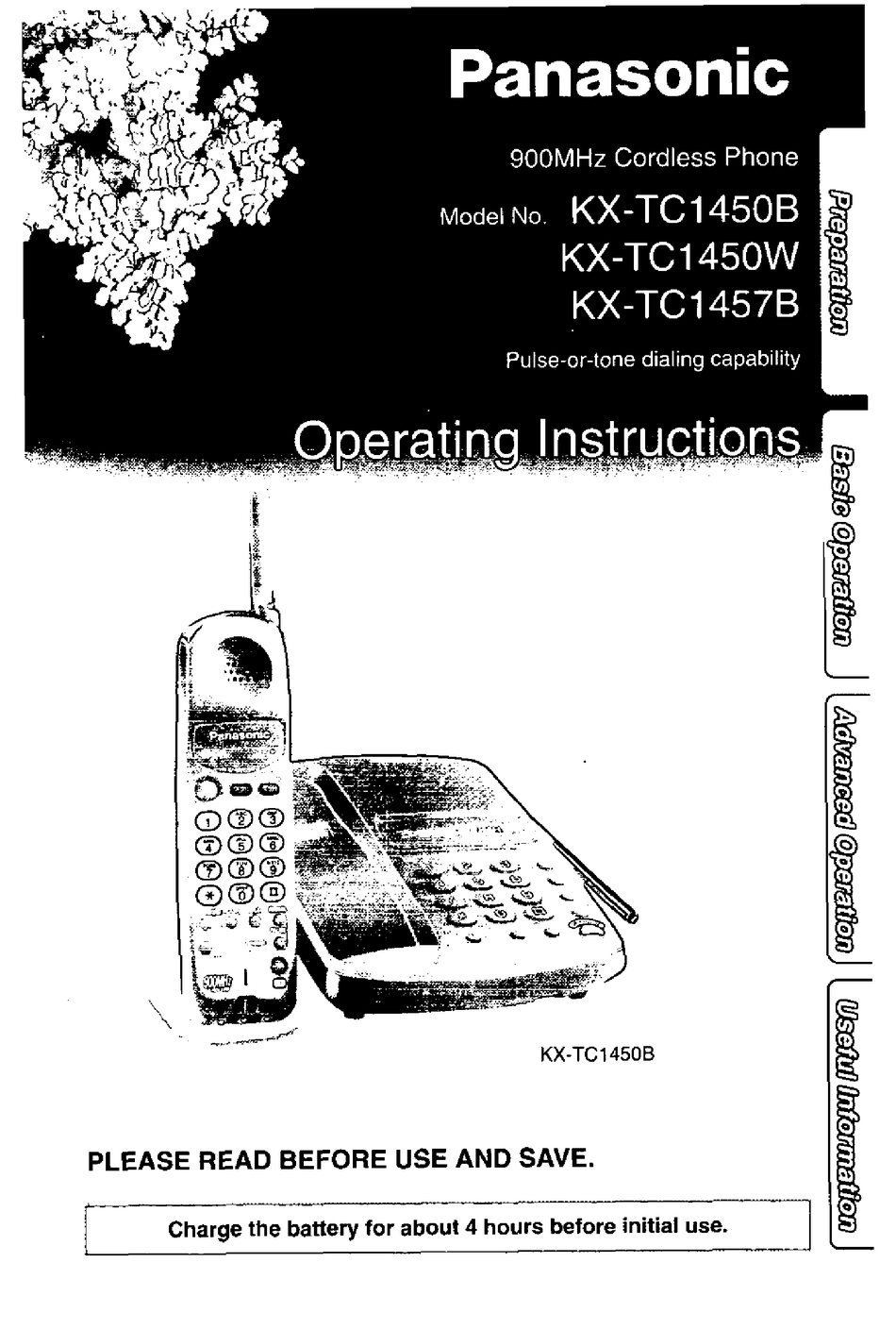 PANASONIC KX-TC1450 USER MANUAL Pdf Download | ManualsLib