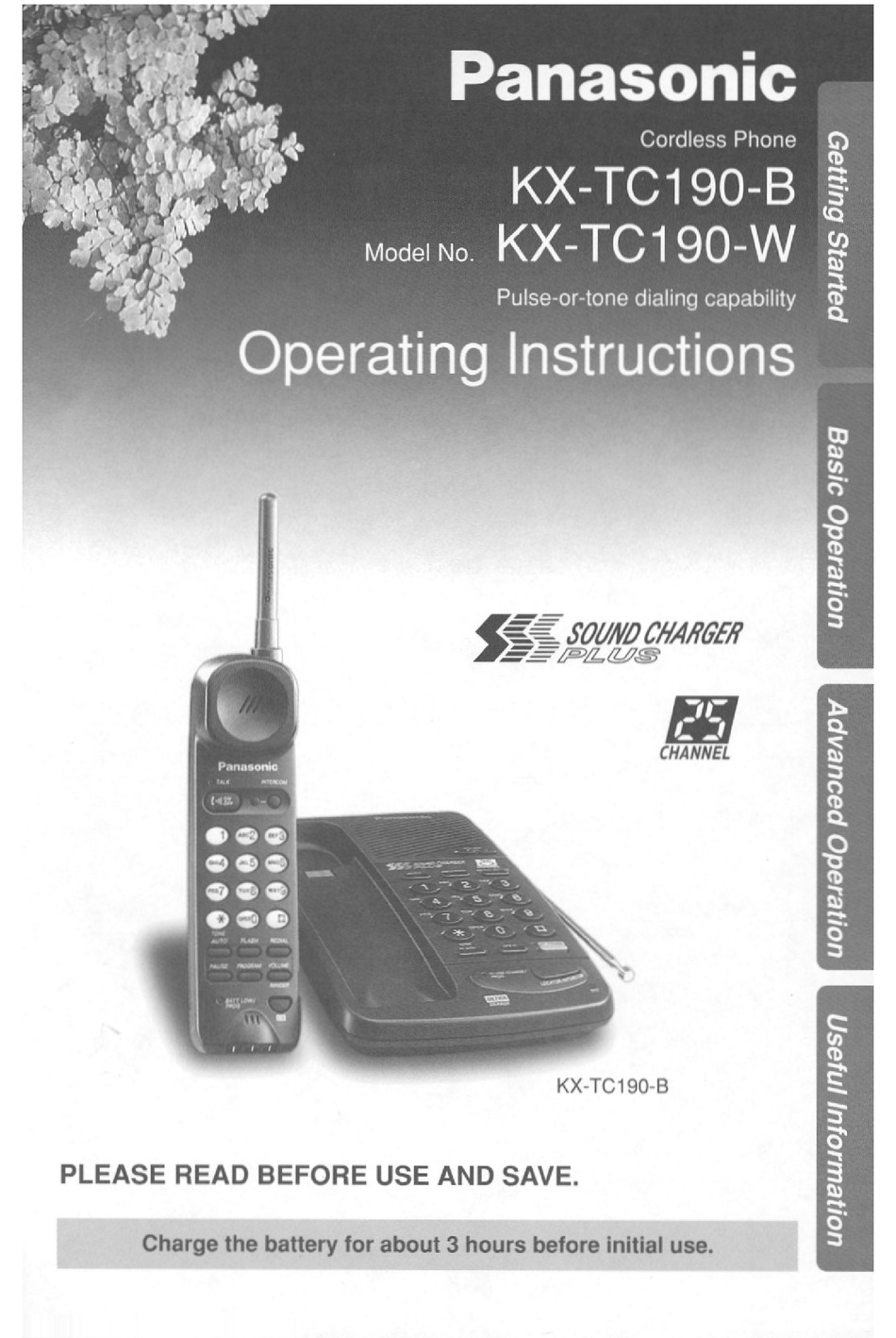 PANASONIC KX-TC190B USER MANUAL Pdf Download | ManualsLib