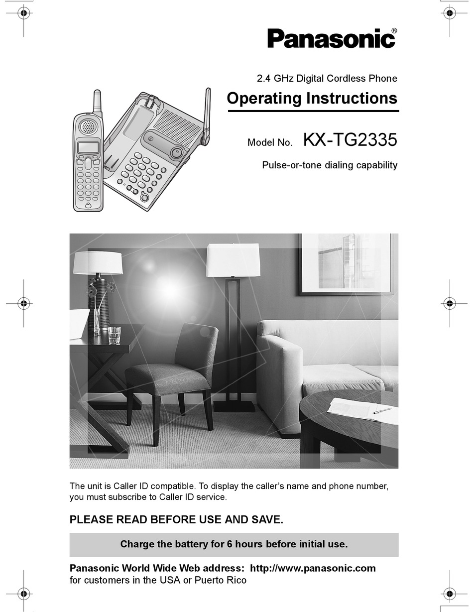 PANASONIC KX-TG2335S OPERATING INSTRUCTIONS MANUAL Pdf Download