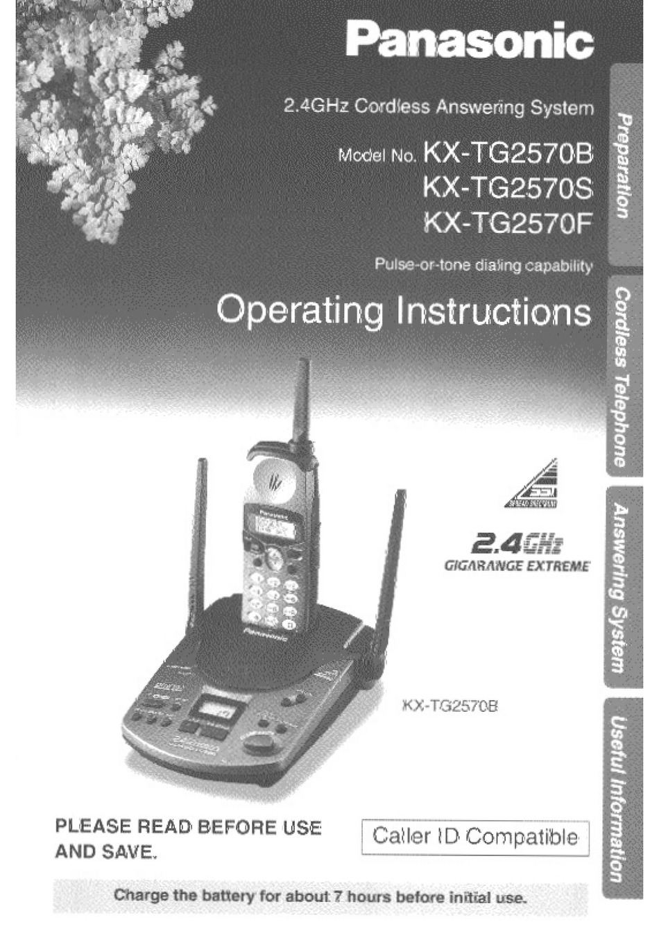 радиотелефон панасоник KX-TGA107RU новый
