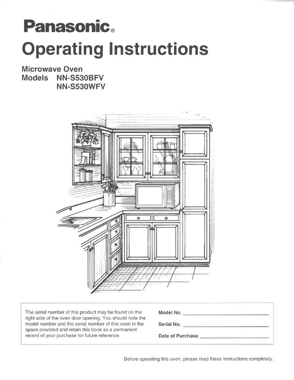 PANASONIC NN-S530 OPERATING INSTRUCTIONS MANUAL Pdf Download | ManualsLib