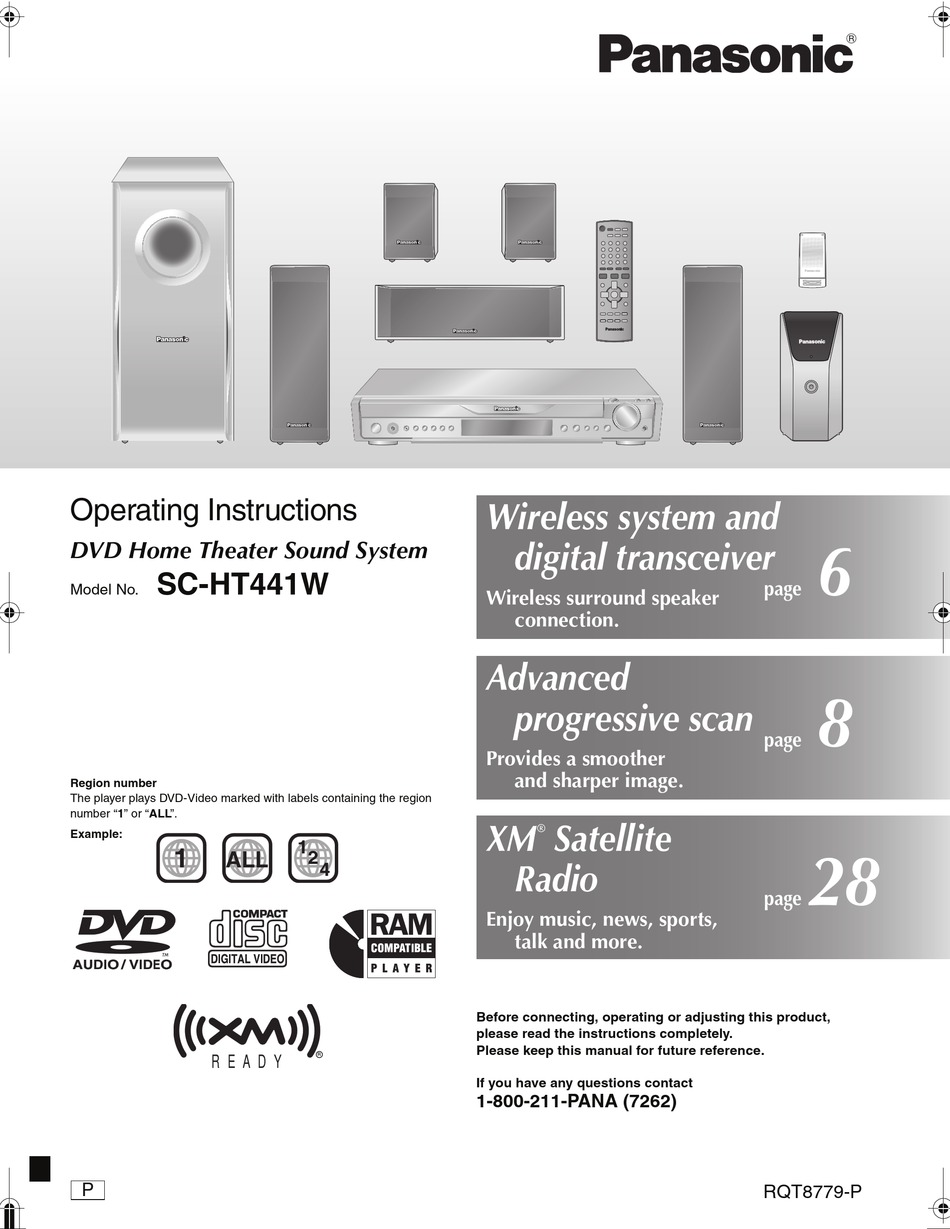 PANASONIC SC-HT441W OPERATING INSTRUCTIONS MANUAL Pdf Download | ManualsLib