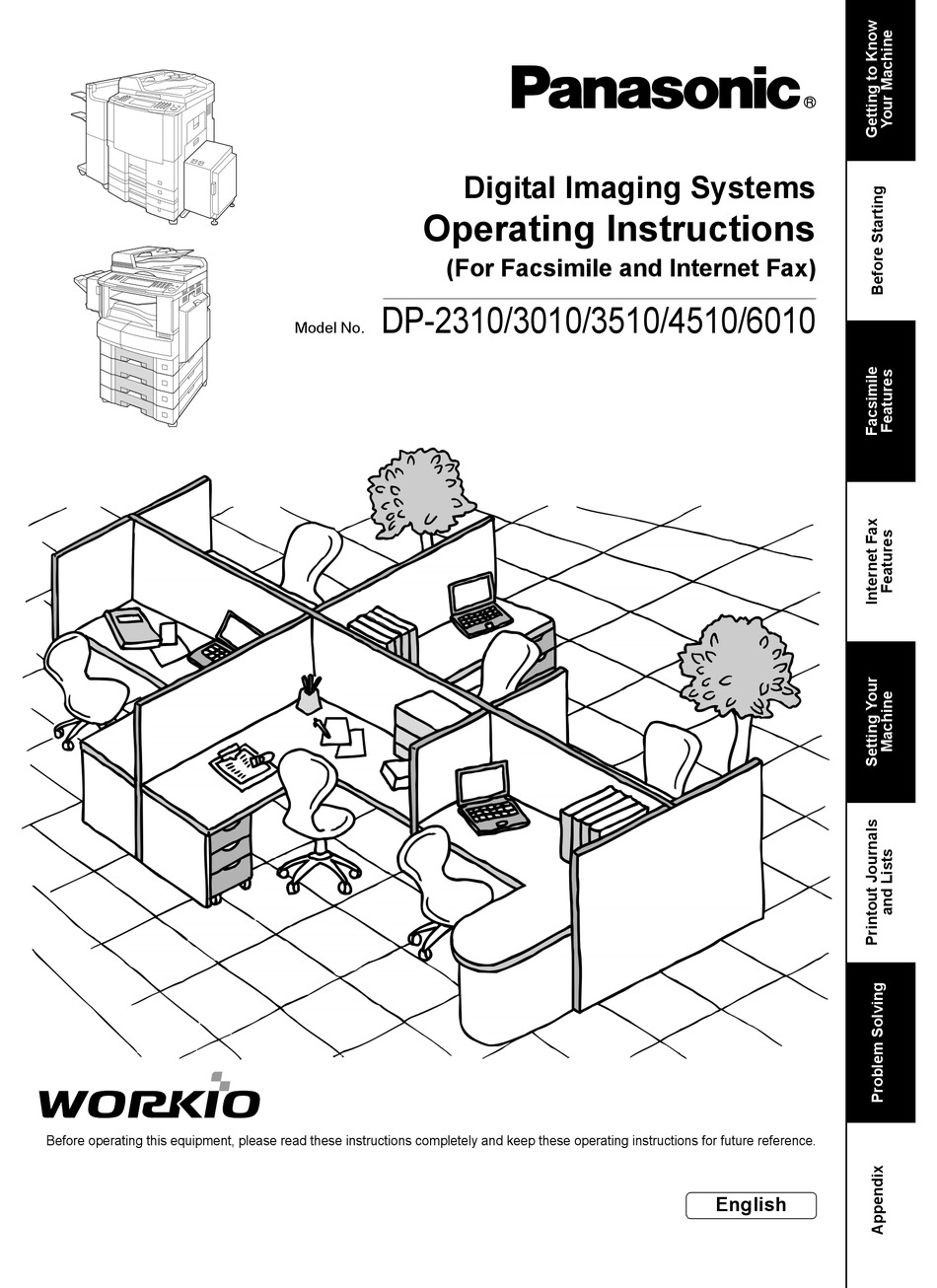 PANASONIC WORKIO DP-2310 OPERATING INSTRUCTIONS MANUAL Pdf Download |  ManualsLib