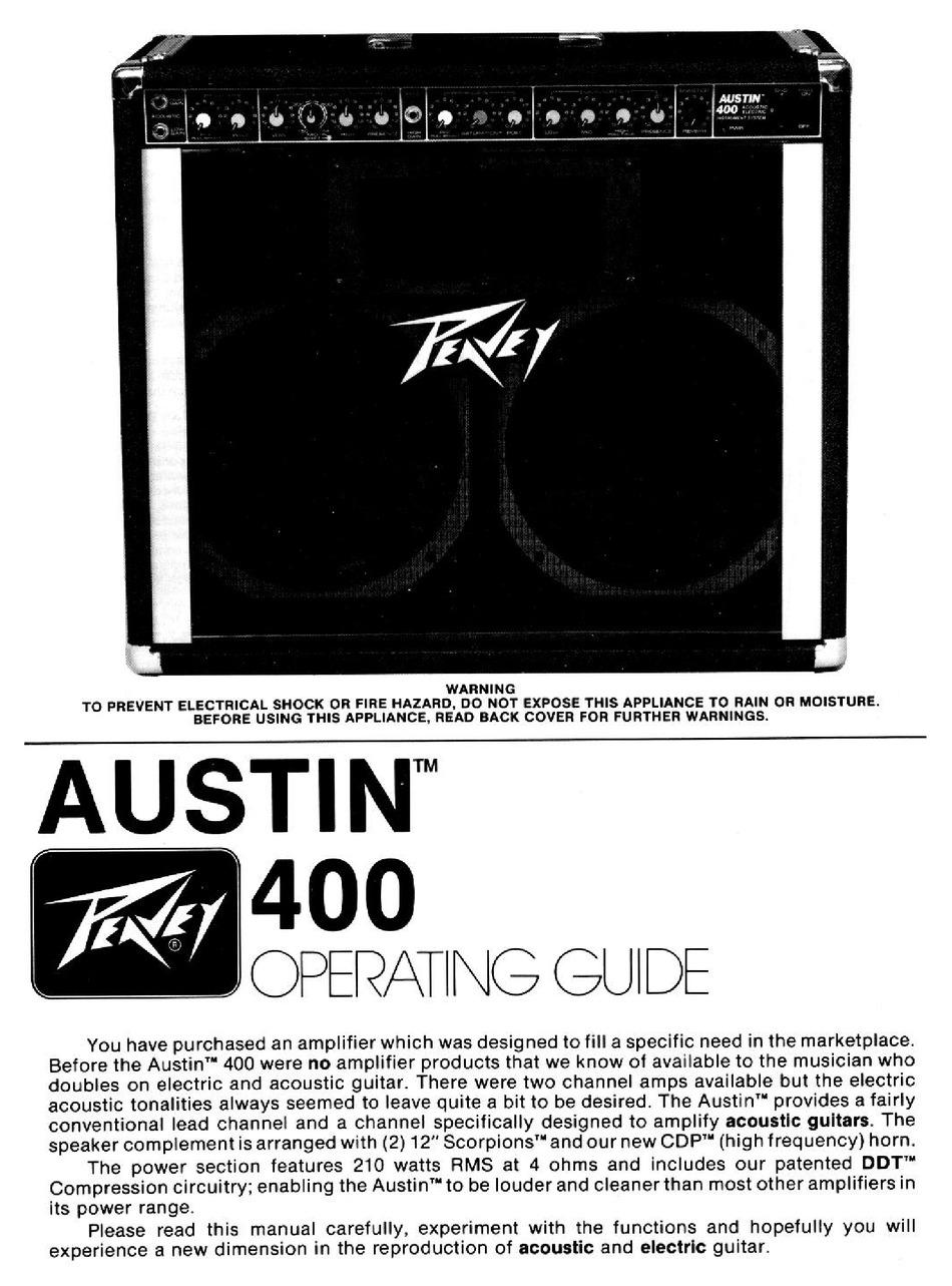 peavey austin 400 amp