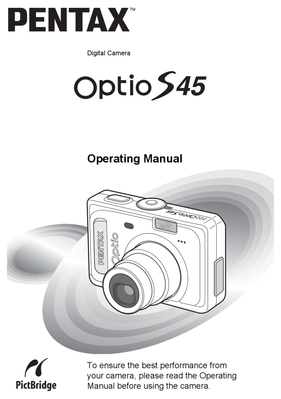 PENTAX OPTIO S45 OPERATING MANUAL Pdf Download | ManualsLib