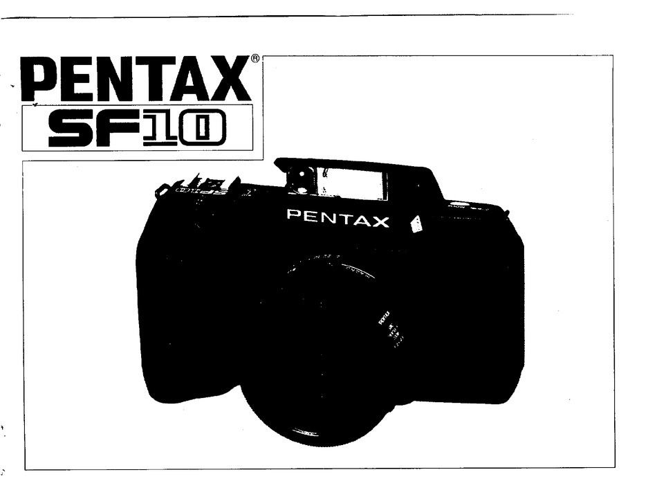 Pentax Sf 10 User Manual Pdf Download Manualslib