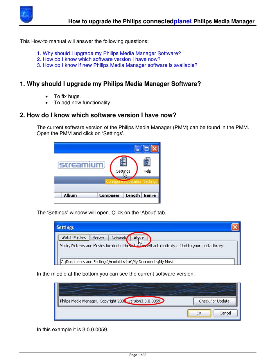 PHILIPS SL50I UPGRADE INSTRUCTIONS Pdf Download ManualsLib