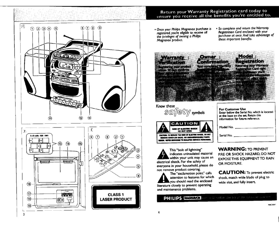 PHILIPS/MAGNAVOX AZ2407 USER MANUAL Pdf Download ManualsLib