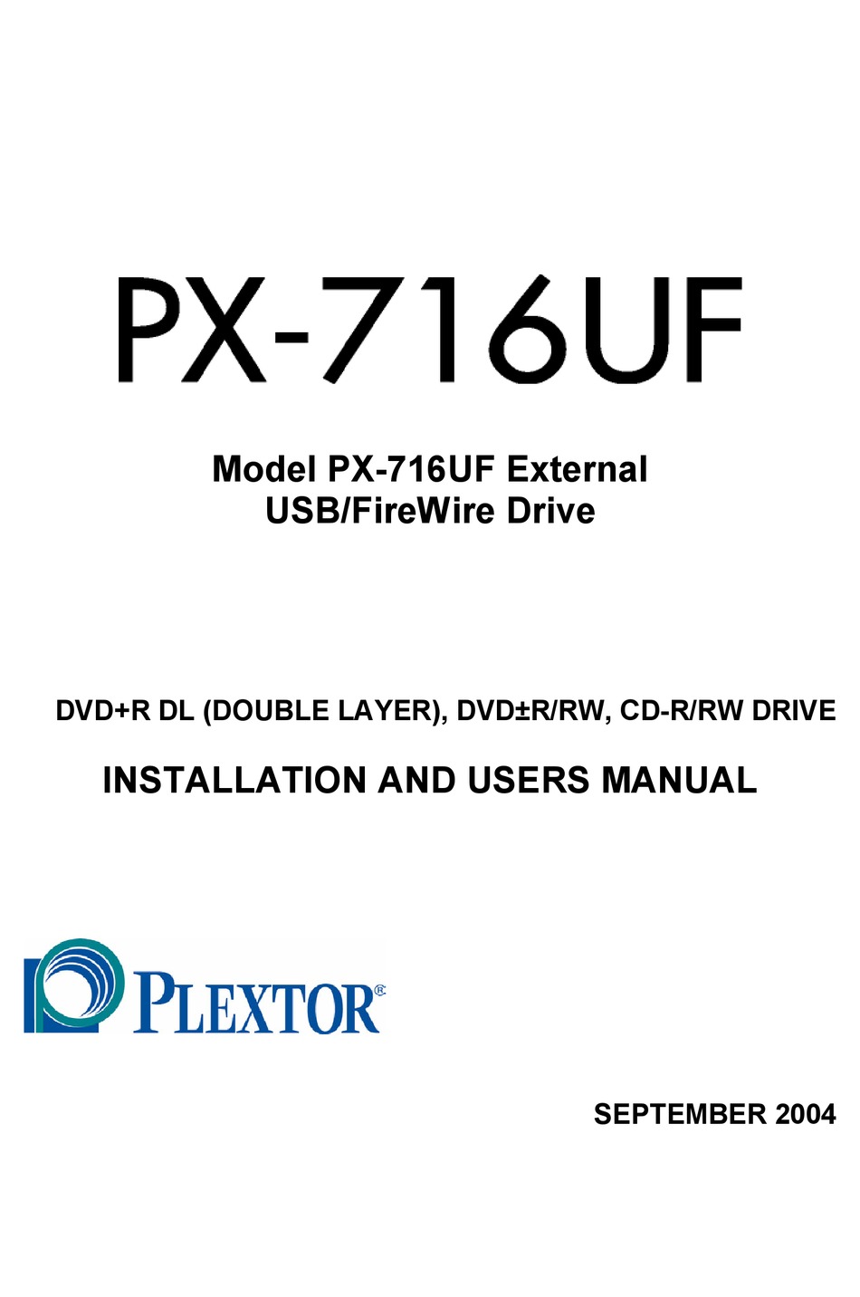 Plextor USB devices Driver download