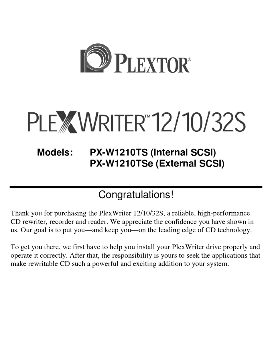 plextor software downloads